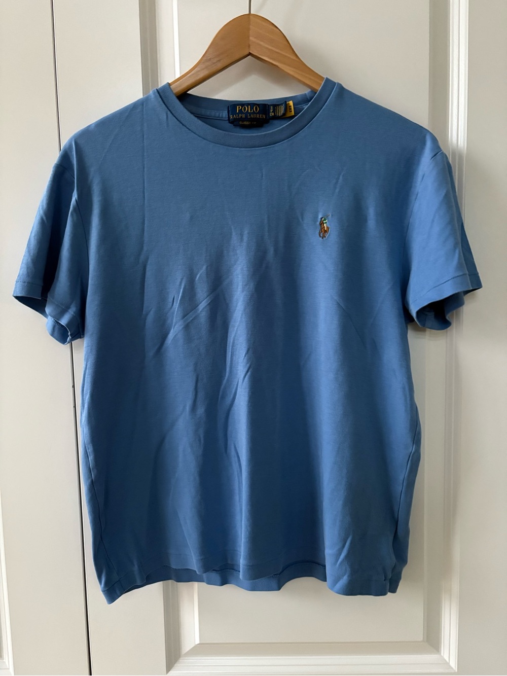 Polo Ralph Lauren Light Blue Cotton T Shirt